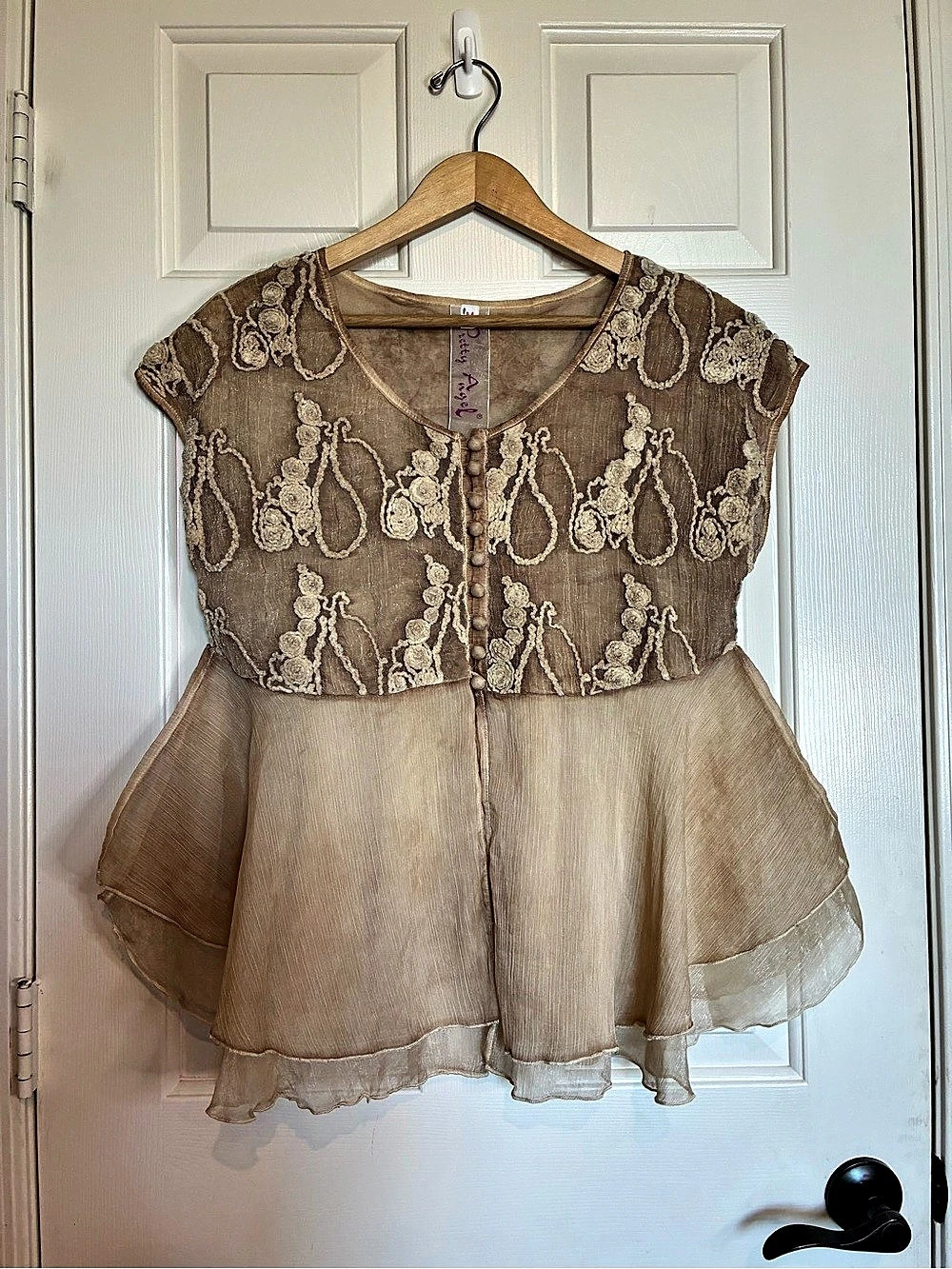 Pretty Angel Floral Overlay Dress Size Medium